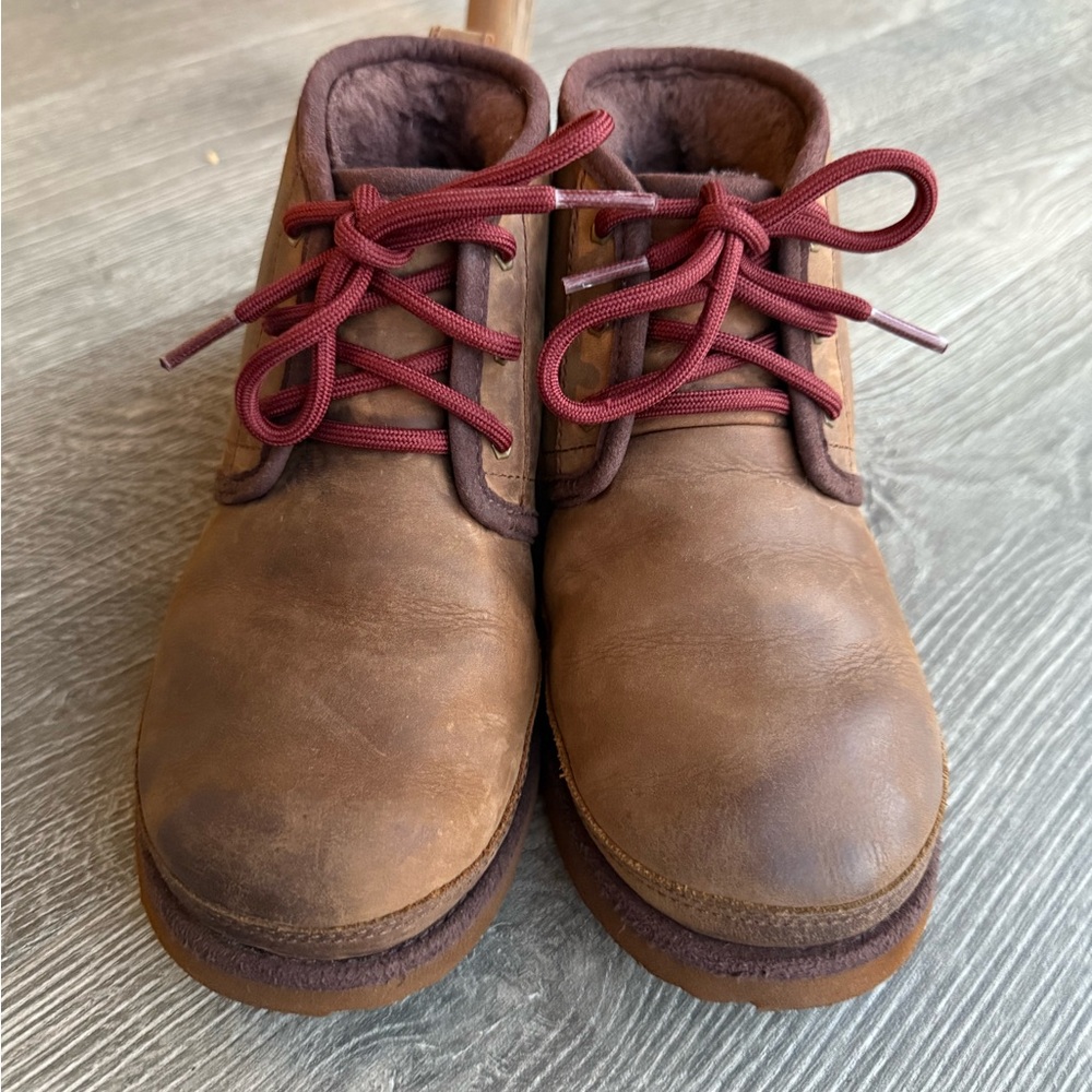 UGG Neumel II Waterproof Lace-Up Boots size 3 kids in brown